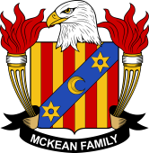 Coat of arms used by the McKean family in the United States of America