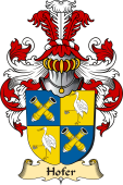 v.23 Coat of Family Arms from Germany for Hofer