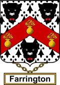 English Coat of Arms Shield Badge for Farrington