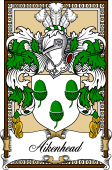 Scottish Coat of Arms Bookplate for Aikenhead