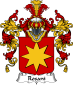 Italian Family Coat of Arms (v.25b) Rosani