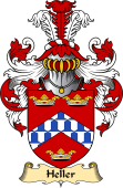 English Coat of Arms (v.23) for the family Heller