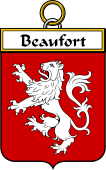 French Coat of Arms Badge for Beaufort