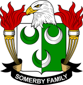 Coat of arms used by the Somerby family in the United States of America