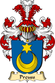 v.23 Coat of Family Arms from Germany for Preuss