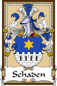 German Coat of Arms Wappen Bookplate  for Schaden