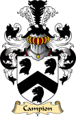 English Coat of Arms (v.23) for the family Campion