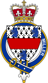 British Garter Coat of Arms for Miller (England)