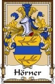 German Coat of Arms Wappen Bookplate  for Hörner