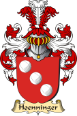 v.23 Coat of Family Arms from Germany for Hoenninger