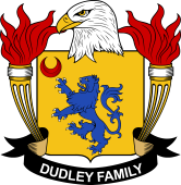 Coat of arms used by the Dudley family in the United States of America