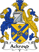 English Coat of Arms for the family Ackroyd