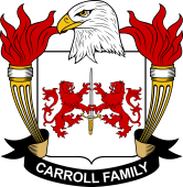 Coat of arms used by the Carroll family in the United States of America