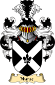 English Coat of Arms (v.23) for the family Nurse