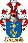 v.23 Coat of Family Arms from Germany for Poppenberger
