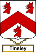 English Coat of Arms Shield Badge for Tinsley