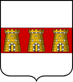 French Family Shield for Aubigny