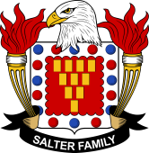 Coat of arms used by the Salter family in the United States of America