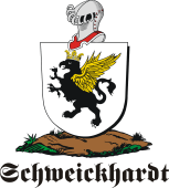 German shield on a mount for Schweickhardt