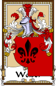 German Coat of Arms Wappen Bookplate  for Welser