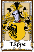 German Coat of Arms Wappen Bookplate  for Tappe