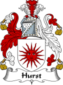English Coat of Arms for Hirst or Hurst