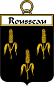 French Coat of Arms Badge for Rousseau