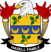 Coat of arms used by the Hasell family in the United States of America