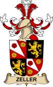 Republic of Austria Coat of Arms for Zeller (de Rostenberg)