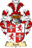 v.23 Coat of Family Arms from Germany for Korb