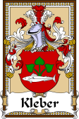 German Coat of Arms Wappen Bookplate  for Kleber