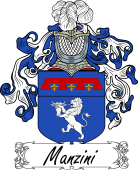 Araldica Italiana Coat of arms used by the Italian family Manzini