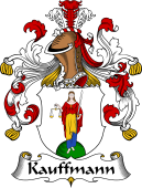 German Wappen Coat of Arms for Kauffmann