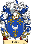 English or Welsh Family Coat of Arms (v.23) for Flory (Somersetshire)