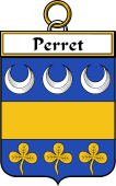 French Coat of Arms Badge for Perret