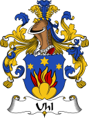 German Wappen Coat of Arms for Uhl