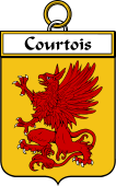 French Coat of Arms Badge for Courtois