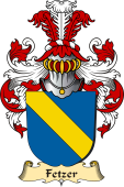 v.23 Coat of Family Arms from Germany for Fetzer