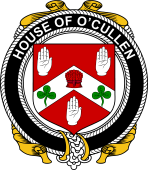 Irish Coat of Arms Badge for the O'CULLEN family