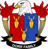 Coat of arms used by the Dorr family in the United States of America