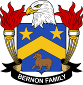Coat of arms used by the Bernon family in the United States of America