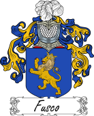 Araldica Italiana Coat of arms used by the Italian family Fusco