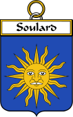 French Coat of Arms Badge for Soulard