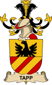 Republic of Austria Coat of Arms for Tapp (de Tappenburg)