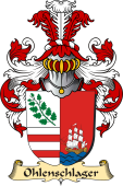 v.23 Coat of Family Arms from Germany for Ohlenschlager