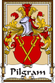 German Coat of Arms Wappen Bookplate  for Pilgram