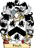 English or Welsh Family Coat of Arms (v.23) for Finch (1611)