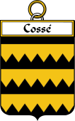 French Coat of Arms Badge for Cossé
