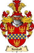 English Coat of Arms (v.23) for the family Kendall