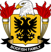 Coat of arms used by the Bodfish family in the United States of America